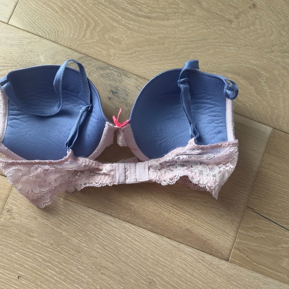 Victoria's Secret Dream Angels Push Up Bra Blue and Cream 34C - Picture 5 of 6